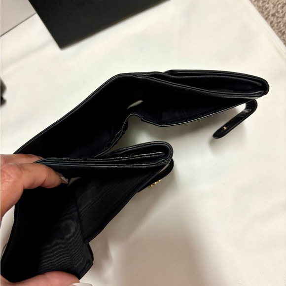 Chanel Black Quilted Caviar Leather Wallet Set - Picture 6 of 12